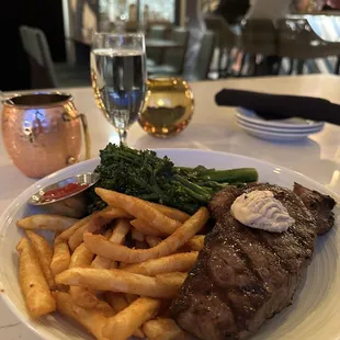 Steak Frites cooked to perfection