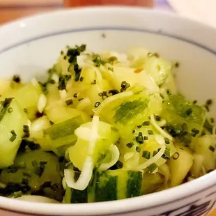 Cucumber and jicama salad