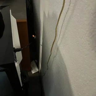 Food behind furniture