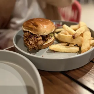 Spicy chicken sandwich