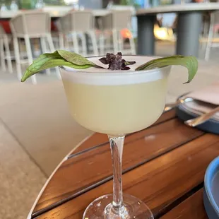 Basil Grapefruit Sour