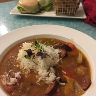 Jambalaya &amp; bagel melt