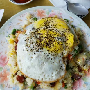Chinese Sausage Fried Rice.