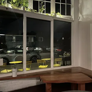 Corner inside seating