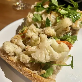 Roasted Cauliflower Hoagie