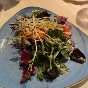 $15 beet salad (looks pretty but not worth it). Tasted fine. Just not hearty or even filling