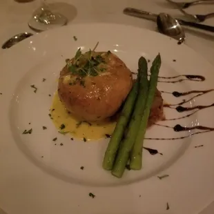 Crab cake.