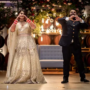 Indian Punjabi wedding reception photographer