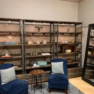 Decor of lounge area at reception