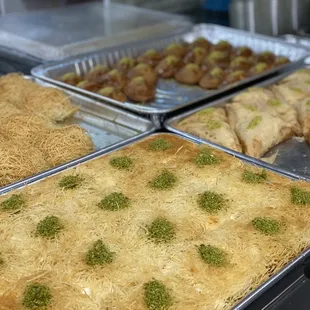 a variety of food items