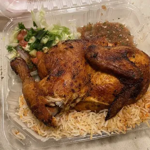 Grilled Half Chicken Plate