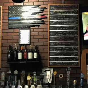 Part of the chalkboard menu