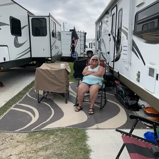 Shows how tight it is between campers