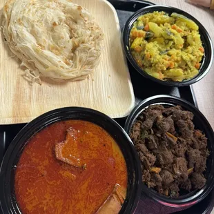 Kerala Parotta  Aviyal Kerala Fish Curry Beef Fry
