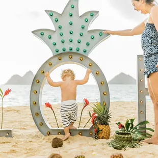 Our one of kind pineapple marquee!  So stand tall and wear a crown!  Rent today!