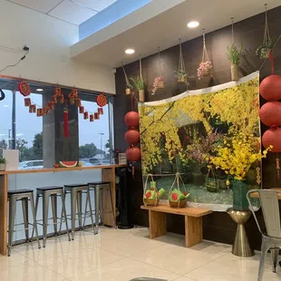 Nice background to take photos for Lunar New Year