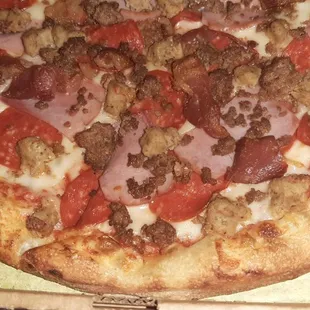 a pizza in a pizza box