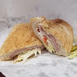 My lunch rush Cuban sandwich,  it was delicious