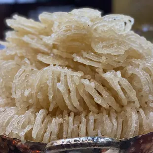 Zalabia (deep fried and saturated in liquid sugar)