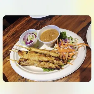 Chicken Satay with Peanut Sauce