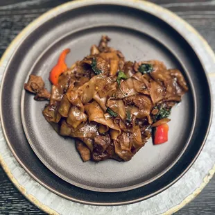 Beef Pad Kee Mao (Drunken Noodle). Perfect!