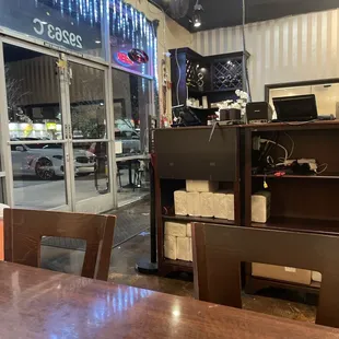 a view of the outside of the restaurant