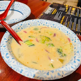 Tom Kha Vegetable Soup