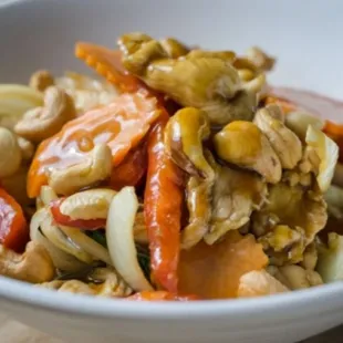 a bowl of food