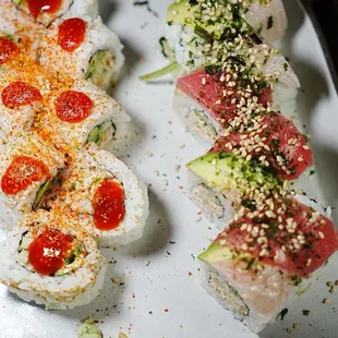 sushi and sashimi, sashimi, sushi, food