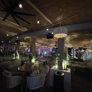 Outside cozy area