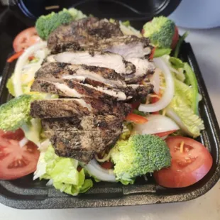 Jerk chicken salad