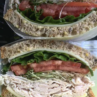 Mesquite Wood Smoked Turkey Sandwich.
