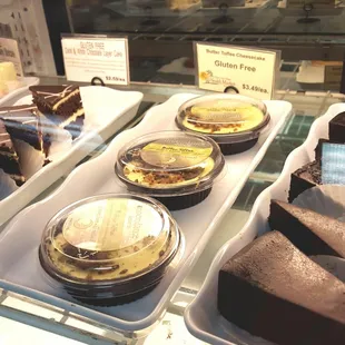 Some of the goodies in the dessert cases