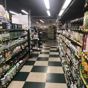 aisle of products