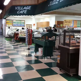 Cafe inside in the far back