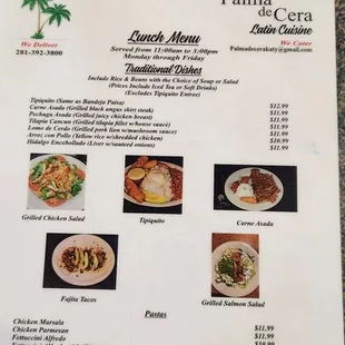 Lunch Menu