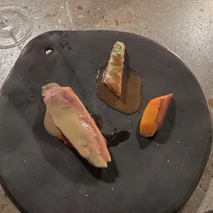 a plate of food on a table