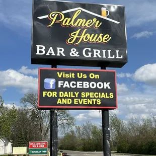 Outside sign