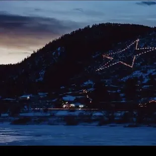 This is in the wintertime, looking across to the Town of Palmer Lake.