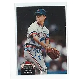 a baseball card signed by frank muscata