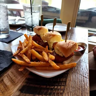 Cod Slider and Bistro Fries