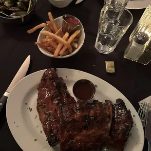 Palmer&apos;s Baby Back Ribs with side fries