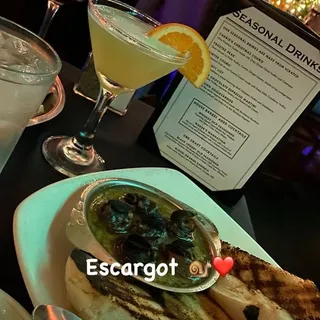 Escargot in Mushroom Caps
