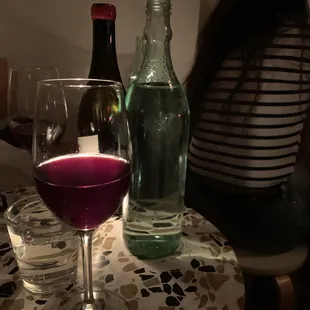 Chilled red wine