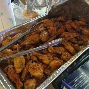 Chicken Wing eating contest!