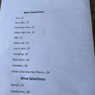 Menu page 3