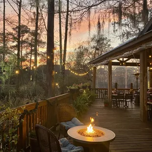 Enjoy sunsets on our 5000 square foot deck!