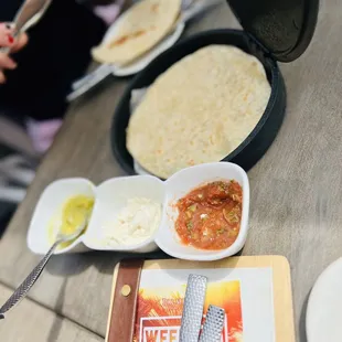 Homemade flour tortillas