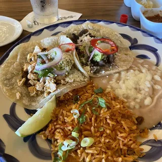 Two Soft Tacos al Parilla