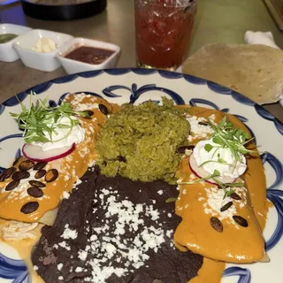 Mole Blanco Enchiladas